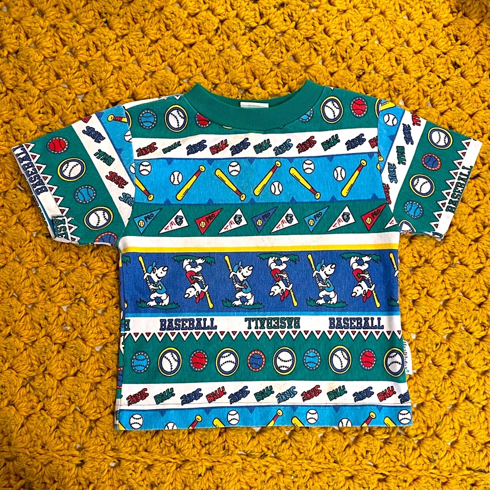 Healthtex 2T Vintage Baseball Graphic Tee